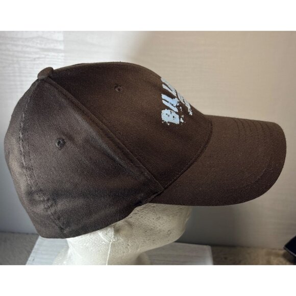 Billabong Logo Brown Flexfit Hat Blue Logo - Picture 4 of 6